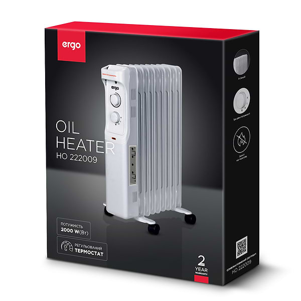 Фото - Обогреватель масляный Ergo 222009