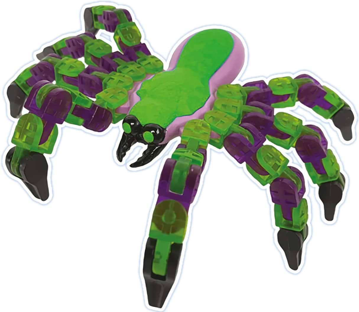 Фигурка животного Zing Klixx Creaturez - Fidget Паук зелено-фиолетовый (KX100_A) - Фото 1