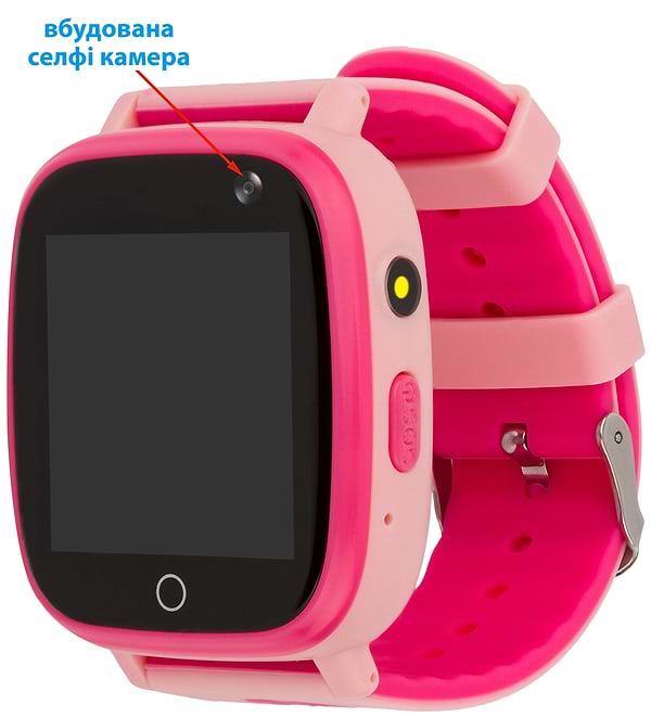 Фото - Дитячий годинник AmiGo GO001 Swimming Camera+LED Pink