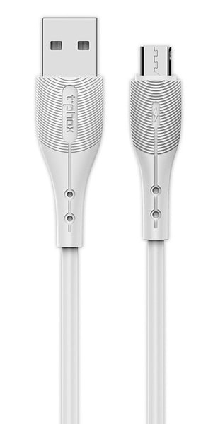 Кабель синхронізації даних T-phox Wing Micro USB 1m White (T-M836)