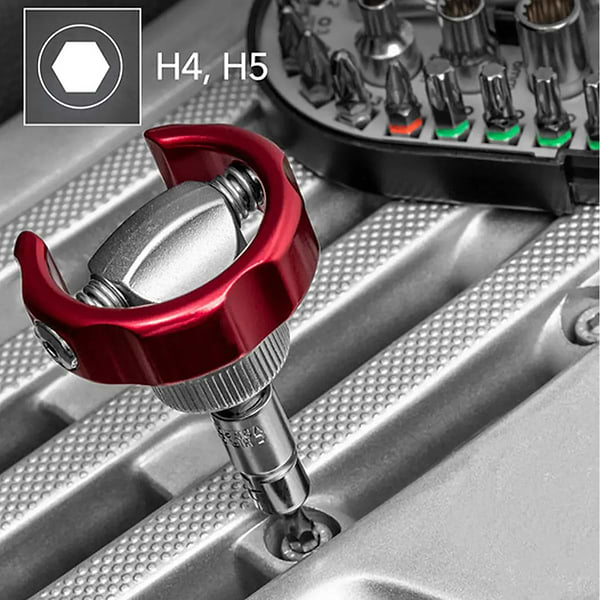 Фото - Викрутка зі змінними бітами Trotec 40 шт. Bit and Socket Wrench Set (6200001005)