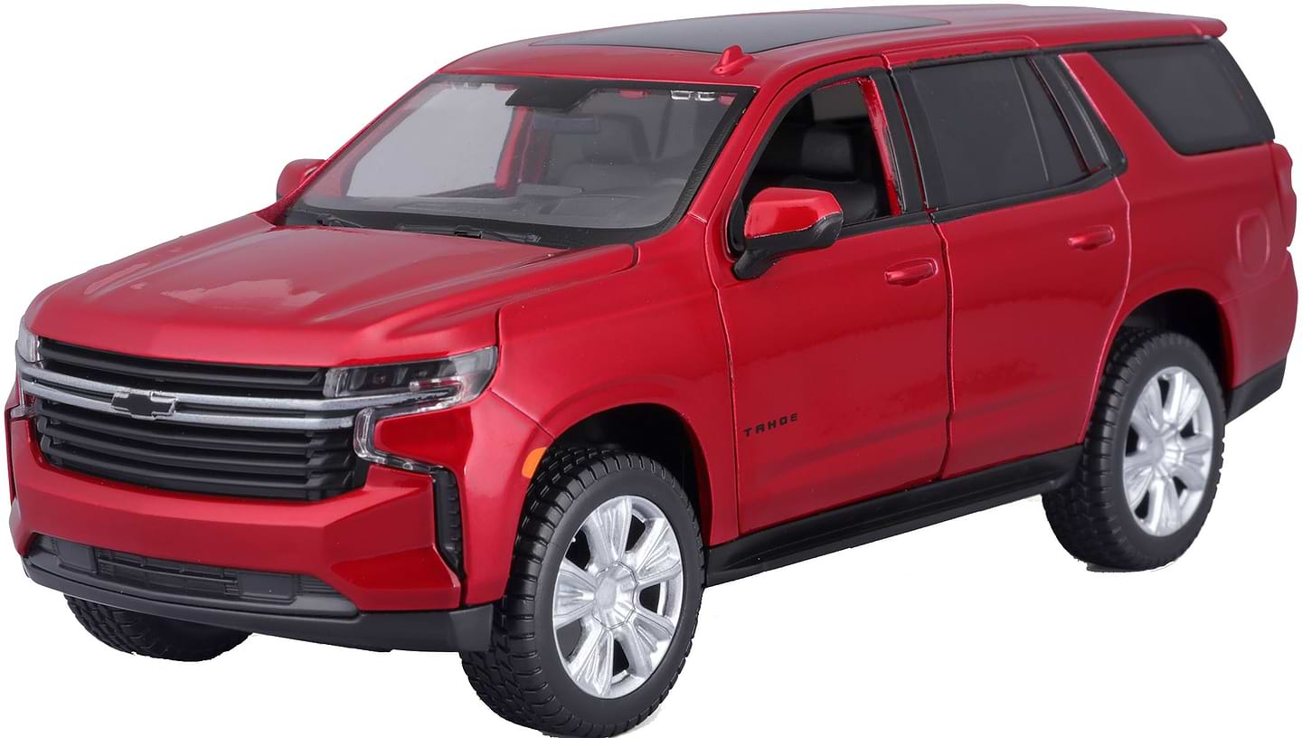 Коллекционная машинка 1:24 Maisto 2021 Chevy Tahoe, масштаб 1:24 (31533 red)