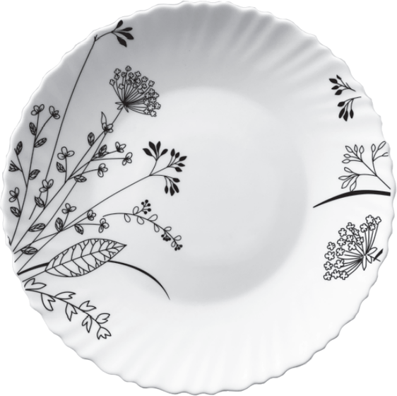 Фото - Салатник Vittora V-175BW Wave Черно-белое соцветие 175 мм