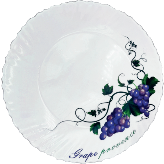 Тарелка десертная Vittora V-190G Wave Виноградная лоза 190 мм