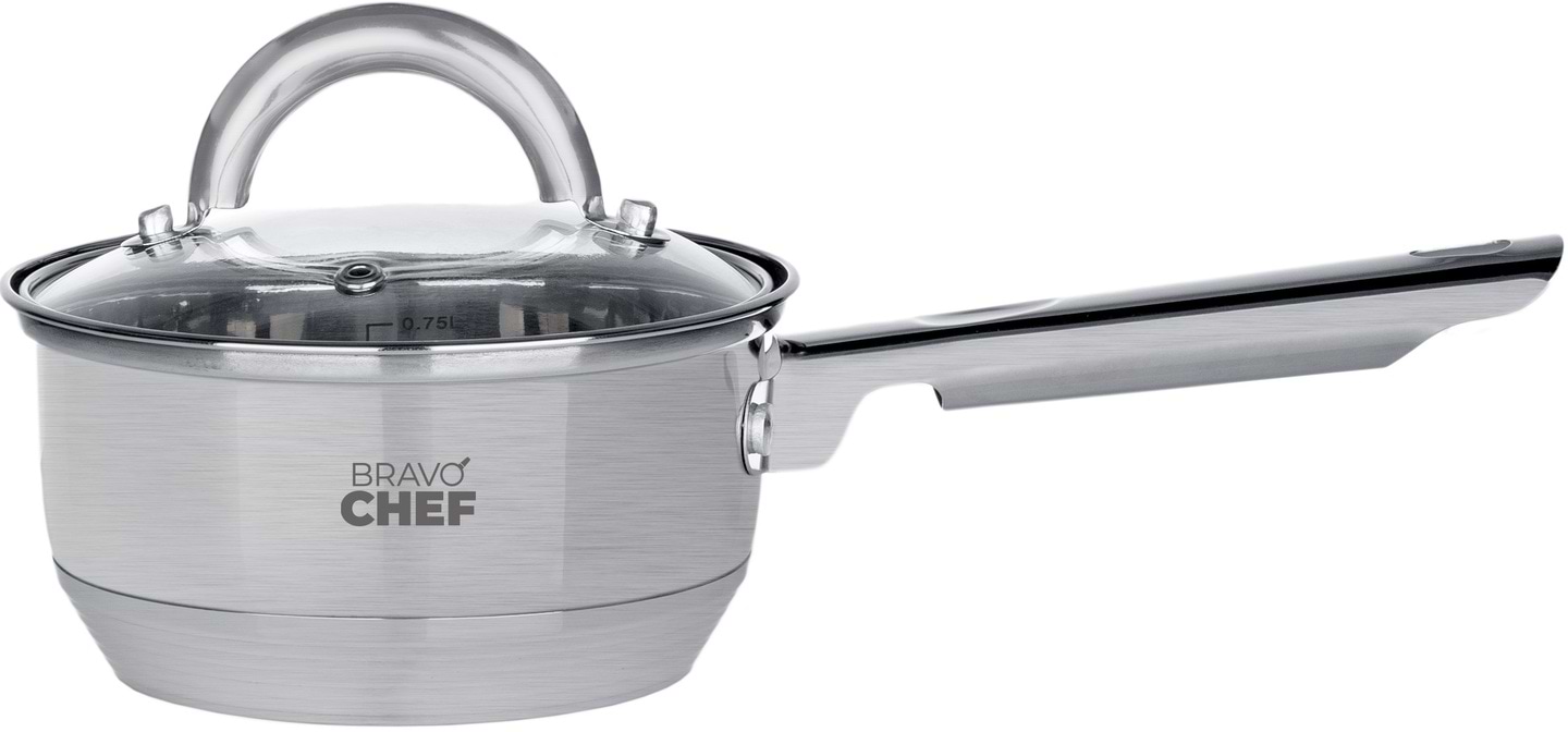 Ківш BRAVO CHEF 14 см 1.15 л з кришкою (BC-4001-14) - Фото 1