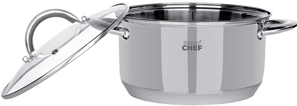 Фото - Кастрюля BRAVO CHEF 18 см 2.6 л с крышкой (BC-2001-18)