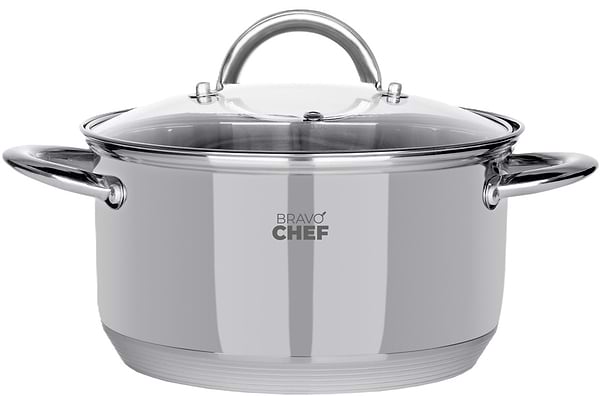 Фото - Каструля BRAVO CHEF 20 см 3.6 л з кришкою (BC-2001-20) Фото - Каструля BRAVO CHEF 20 см 3.6 л з кришкою (BC-2001-20)