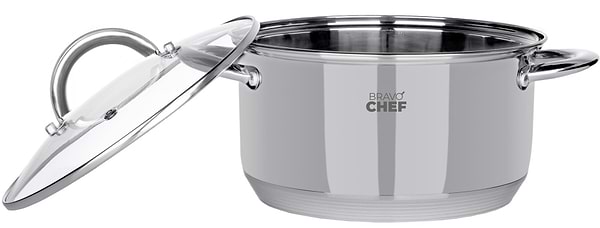 Фото - Каструля BRAVO CHEF 20 см 3.6 л з кришкою (BC-2001-20)