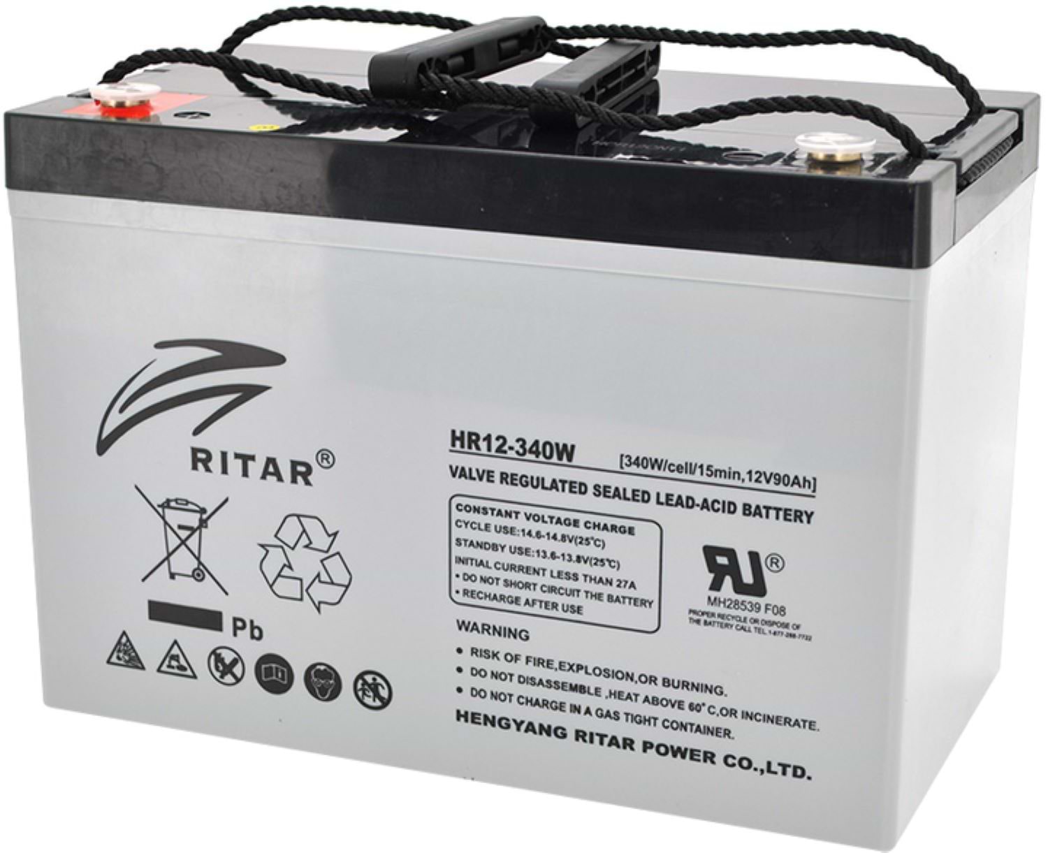 Аккумулятор для ИБП Ritar AGM HR12340W 12V Gray