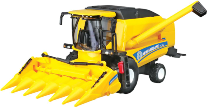 Наземная спецтехника Bburago Зерноуборочный комбайн New Holland TC5.90 (с кукурузной жаткой) (18-31722) - Фото 1