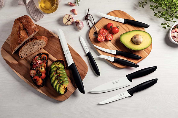 Фото - Набор ножей Tramontina PLENUS Black 7 пр. (23498/066)