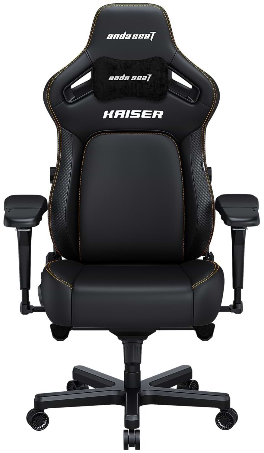 Крісло для геймерів Anda Seat Kaiser 4 Size XL Black Premium PVC (AD12YDDC-XLL-20-B-PV/C) - Фото 1