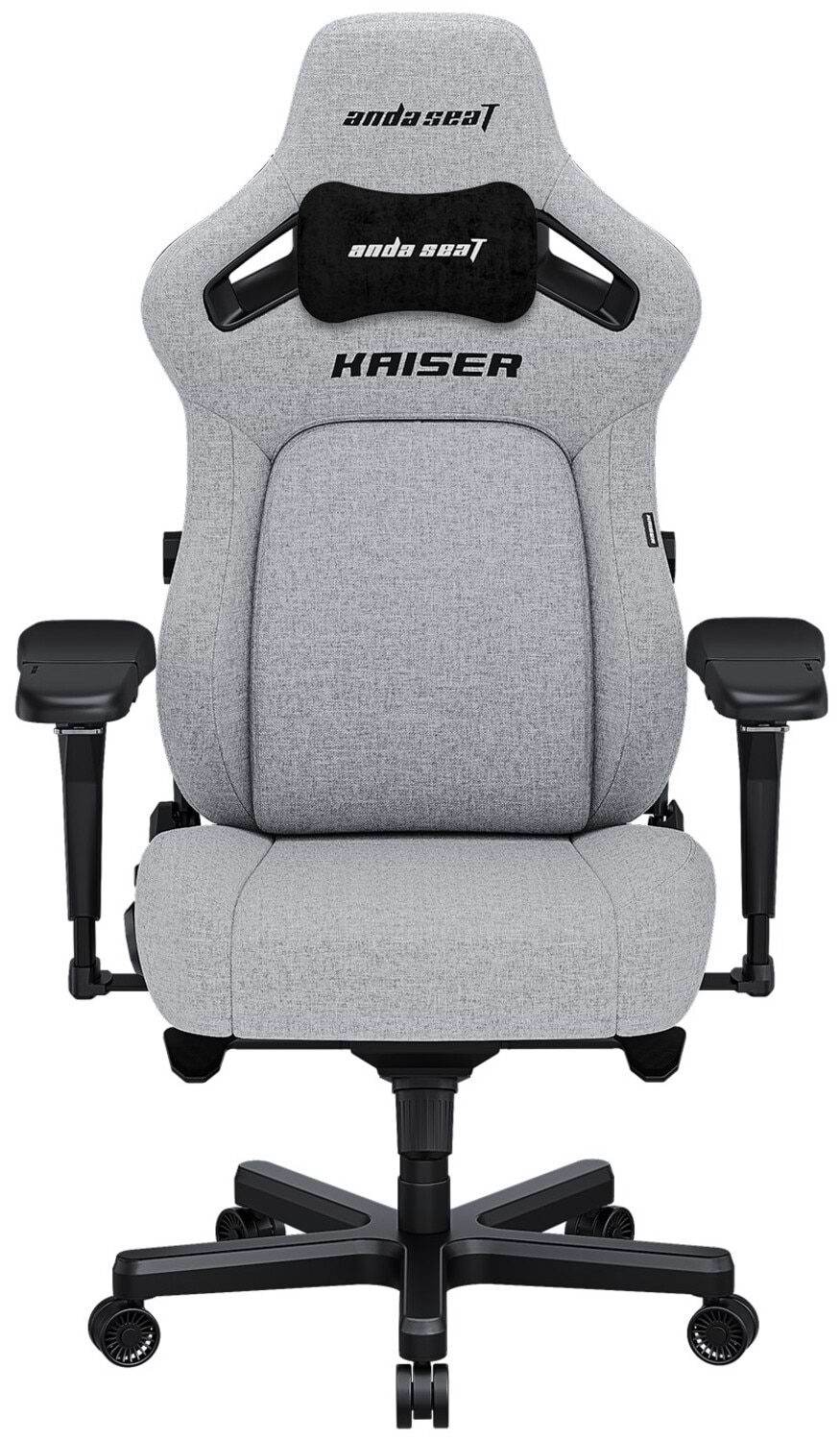 Кресло для геймеров Anda Seat Kaiser 4 Size L Gray Linen Fabric (AD12YDDC-L-20-G-CF) - Фото 1