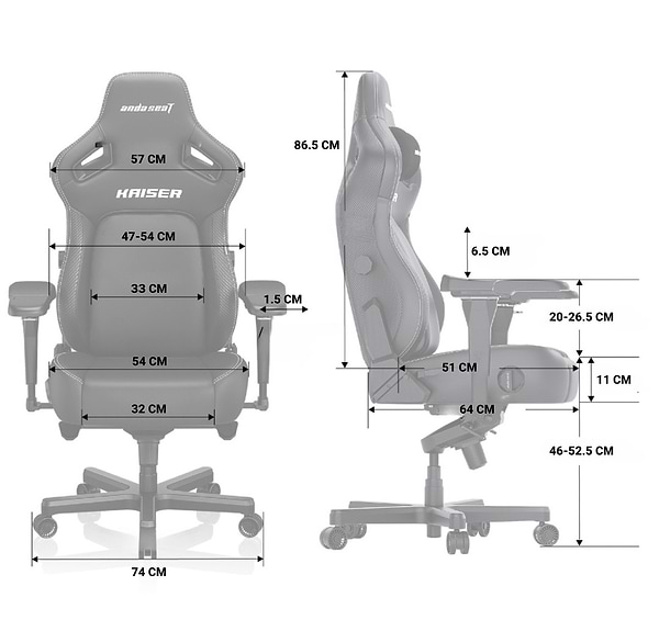 Фото - Кресло для геймеров Anda Seat Kaiser 4 Size XL Orange Premium PVC (AD12YDDC-XLL-20-O-PV/C)
