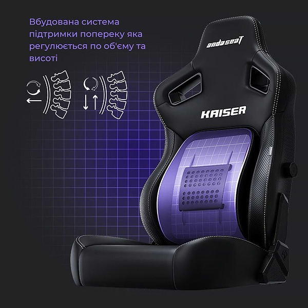 Фото - Крісло для геймерів Anda Seat Kaiser 4 Size XL Purple Premium PVC (AD12YDDC-XLL-20-V-PV/C)