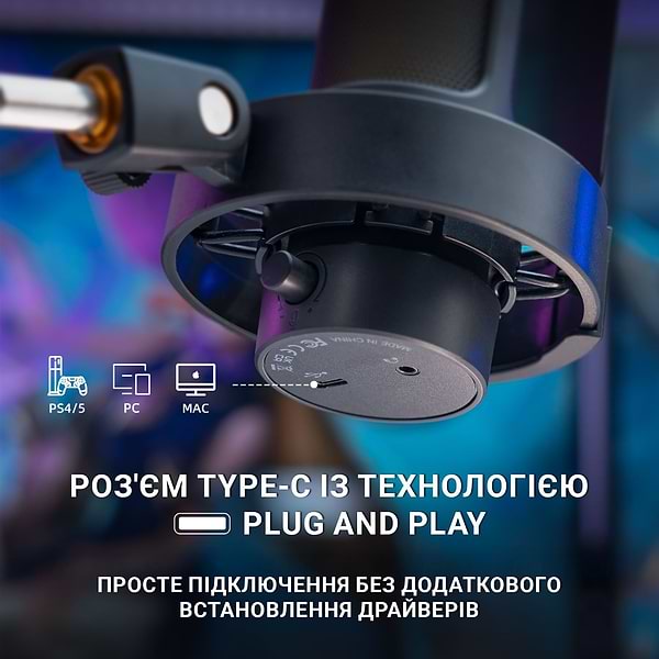 Фото - Мікрофон до комп'ютера Fifine A8T USB Black