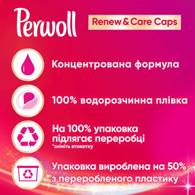 Фото - Капсули для прання Perwoll д/кольорових речей, 46шт