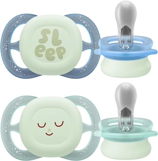 Фото - Ортодонтична пустушка Philips Avent Ultra start Nighttime 0+міс., 2 шт., (SCF075/08) Фото - Ортодонтична пустушка Philips Avent Ultra start Nighttime 0+міс., 2 шт., (SCF075/08)