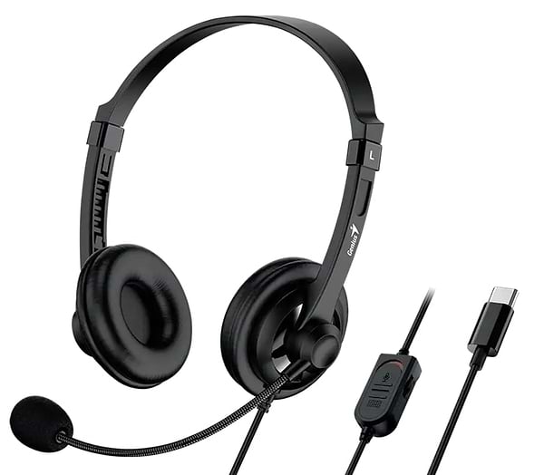 Фото - Гарнітура дротова Genius HS-230U USB-C Black (31710021405)