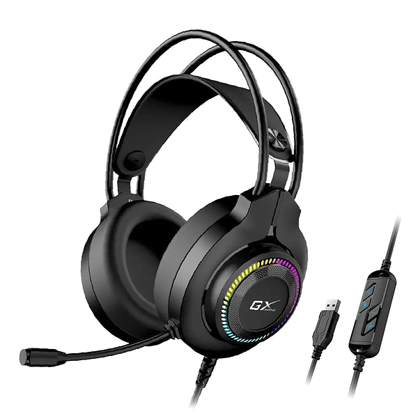 Фото - Гарнітура дротова ігрова Genius HS-GX580U Black (31710028400)