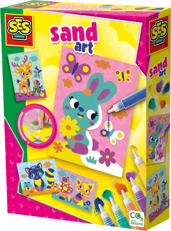 Набор для рисования песком Ses Creative ЛЕСНЫЕ ЖИВОТНЫЕ (14136S)