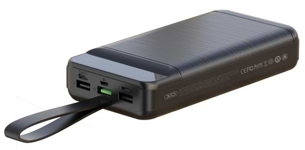Фото - Уценка - Батарея мобильная XO 30000 mAh 3-Input PD20W+QC22.5W with light Black (PR156)