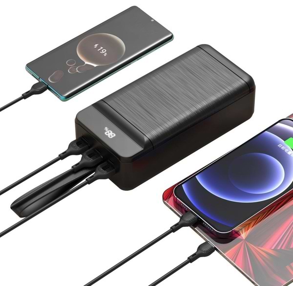Фото - Уценка - Батарея мобильная XO 30000 mAh 3-Input PD20W+QC22.5W with light Black (PR156)