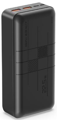 Батарея мобільна XO 30000 mAh PD20W+QC22.5W Black (PR189) - Фото 1