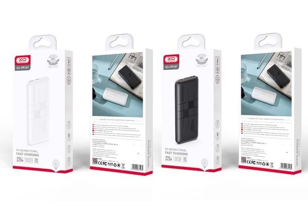 Фото - Уценка - Батарея мобильная XO 10000 mAh PD20W+QC22.5W Black (PR187)