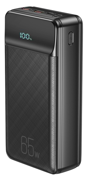 Батарея мобільна XO 30000 mAh PD65W for laptop Black (PR201) - Фото 1