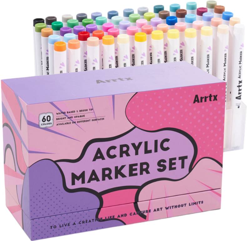 Фото - Набор маркеров Arrtx AACM-0560B 60 шт. (LC303939)