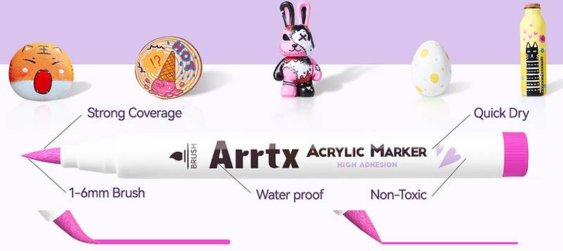 Фото - Набор маркеров Arrtx AACM-0560B 60 шт. (LC303939)