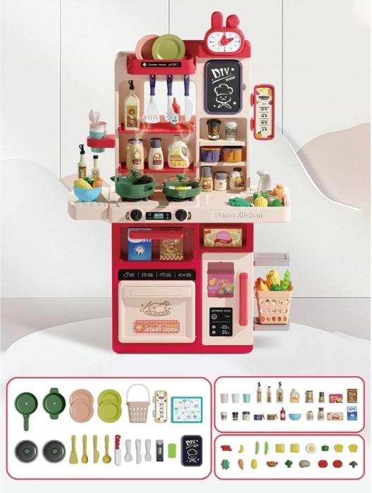 Фото - Сюжетно-рольова гра. Кухня Bambi G801 83 см Pink (1171356)