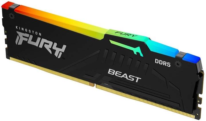 Фото - Память DDR Kingston Fury DDR5-5600 32768MB PC5-44800 Beast RGB AM5 Black (KF556C36BBEA-32)