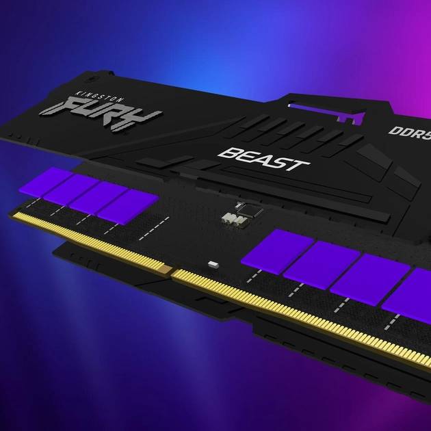 Фото - Память DDR Kingston Fury DDR5-5600 32768MB PC5-44800 Beast RGB AM5 Black (KF556C36BBEA-32)