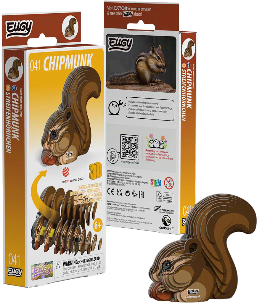 3D пазлы EUGY Зоопарк: Бурундук (XEG-041)