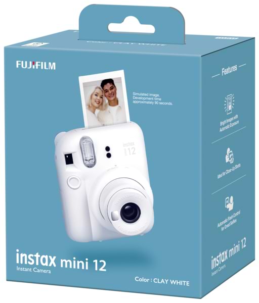 Фото - Фотокамера миттєвого друку Fujifilm INSTAX MINI 12 Clay White (16806121)