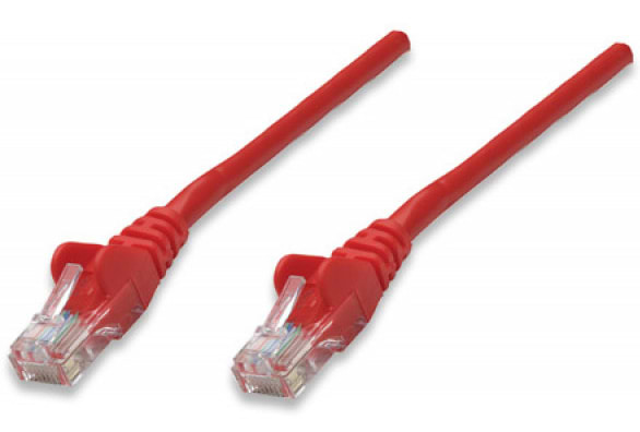 Кабель патч-корд Intellinet UTP Cat.5e 3м Red (319799)
