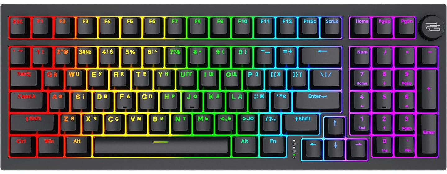 Клавіатура бездротова ігрова Proove Gaming Slicker (Ukraine Layout) Black (WKSL00022401) - Фото 1