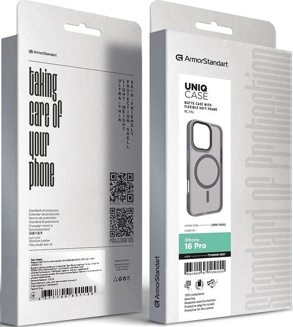 Фото - Чехол для смартфона Armorstandart Uniq MagSafe for Apple iPhone 16 Pro Titanium Grey (ARM79506)