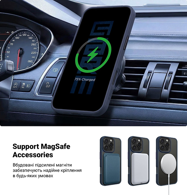 Фото - Чехол для смартфона Armorstandart Uniq MagSafe for Apple iPhone 16 Pro Dark Blue (ARM79507)