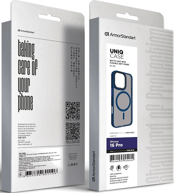 Фото - Чехол для смартфона Armorstandart Uniq MagSafe for Apple iPhone 16 Pro Dark Blue (ARM79507)