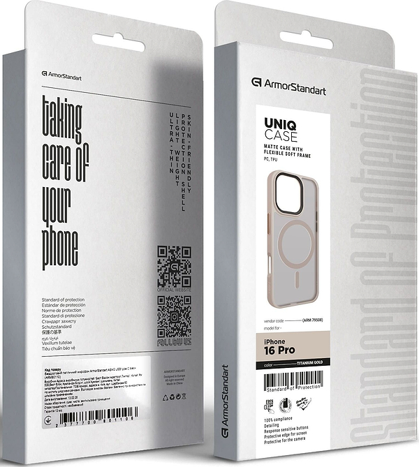 Фото - Чехол для смартфона Armorstandart Uniq MagSafe for Apple iPhone 16 Pro Titanium Gold (ARM79508)