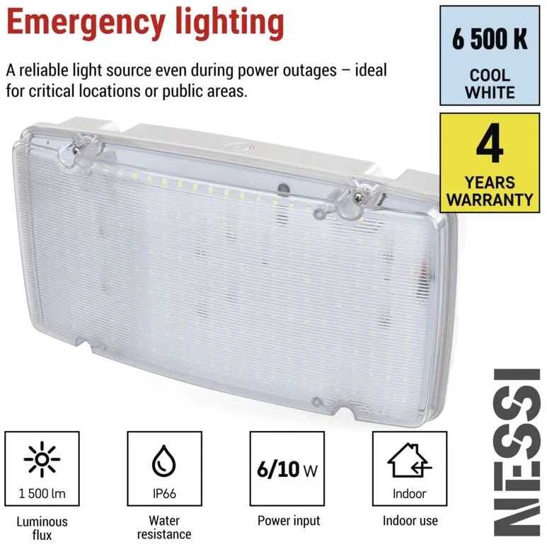 Фото - Светодиодный светильник аварийный EMOS ZN1120 10Вт 3год IP66
