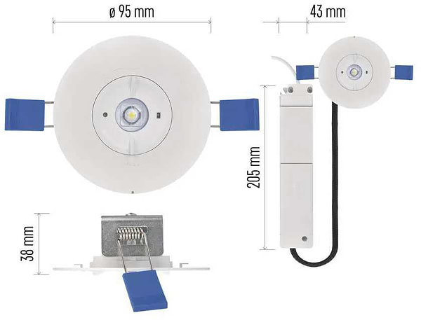Фото - Светодиодный светильник аварийный EMOS ZN1340 2Вт 300лм 3h