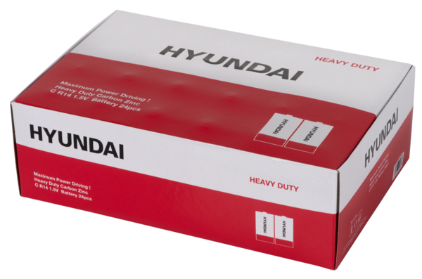 Фото - Батарейка тип C (LR-14) Hyundai R14 C Shrink 2 Heavy Duty (HT7007004)