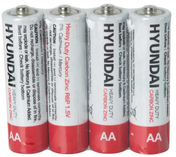 Фото - Батарейка тип AA Hyundai R6 AA Shrink 4 Heavy Duty (HT7007006)