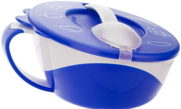 Фото - Тарелка для малыша Canpol babies с ложкой синяя (31/406_blu)
