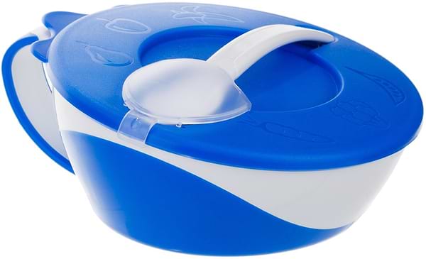 Фото - Тарелка для малыша Canpol babies с ложкой синяя (31/406_blu)