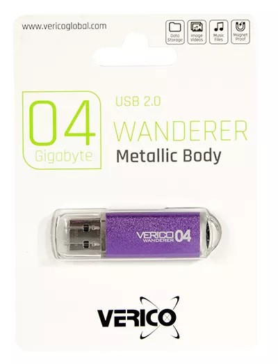 Фото - Флеш USB Verico USB 4Gb Wanderer Purple (1UDOV-M4PE43-NN)